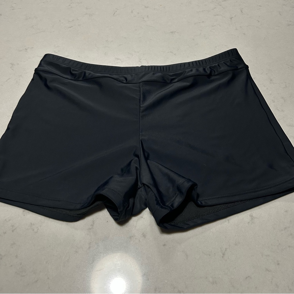 Women's Black Swim Boyshorts Bikini Bottoms